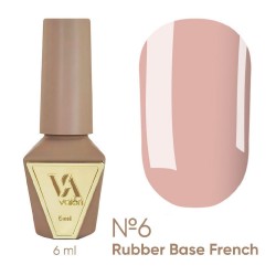 VALERI gel polish base coat - Rubber Base French - №006, 6 ml