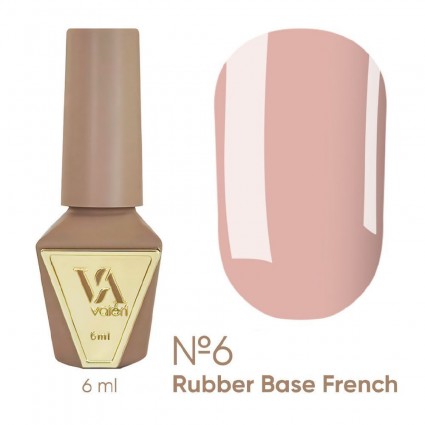 VALERI gel polish base coat - Rubber Base French - №006, 6 ml
