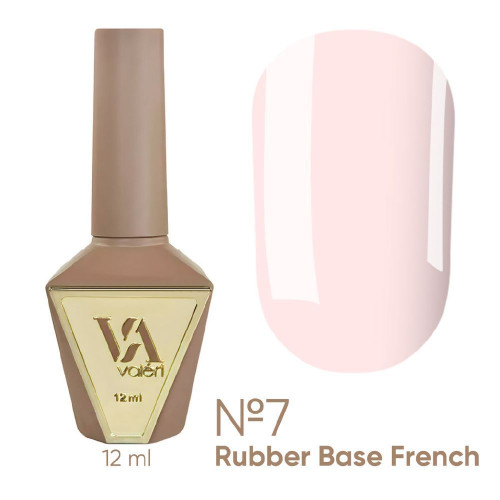 База для гель-лаку VALERI - Rubber Base French - №007, 12 мл