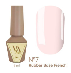 База для гель-лаку VALERI - Rubber Base French - №007, 6 мл