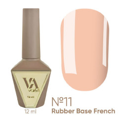 Rubber base coat for gel polish VALERI - Rubber Base French - №011, 12 ml