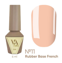 База для гель-лаку VALERI - Rubber Base French - №011, 6 мл