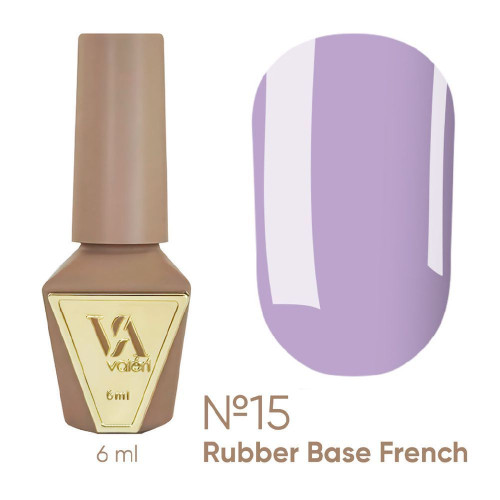 База для гель-лаку VALERI - Rubber Base French - №015, 6 мл