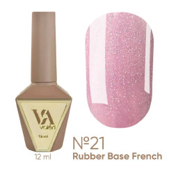 Rubber base coat for gel polish VALERI - Rubber Base French - №021, 12 ml