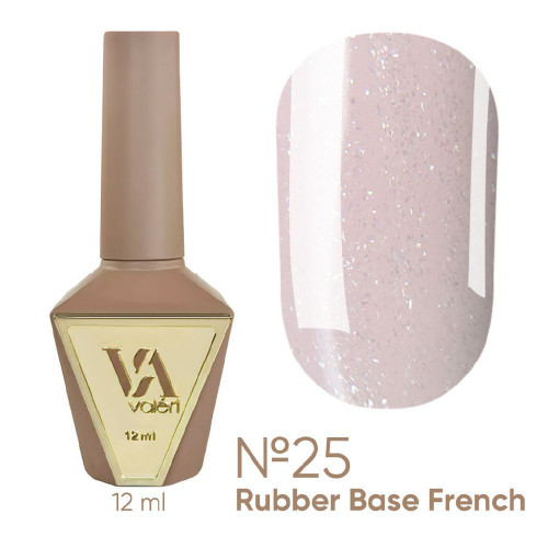 База для гель-лаку VALERI - Rubber Base French - №025, 12 мл