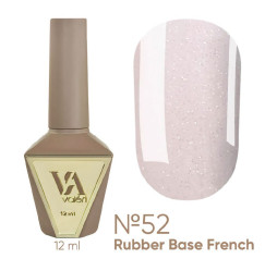 База для гель-лака VALERI - Rubber Base French - №052, 12 мл
