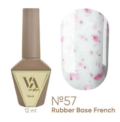 База для гель-лаку VALERI - Rubber Base French - №057, 12 мл