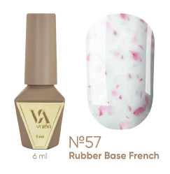 База для гель-лаку VALERI - Rubber Base French - №057, 6 мл