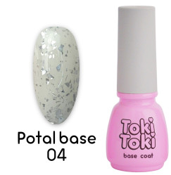 Camouflage base for gel polish Toki Toki / Potal 004, 5 ml