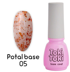 Camouflage base for gel polish Toki Toki / Potal 005, 5 ml