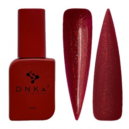 Base camouflage DNKa Cover Base / №0005 Daring (wine with gold and red shimmer), 12 ml