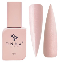 Baza kamuflaż DNKa Cover Base / №0040 Romantic (kremowy róż ze srebrnym połyskiem), 12 ml