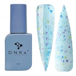 База камуфлирующая DNKa Cover Base / №0058 Chilly (голубой с разноцветной поталью), 12 мл