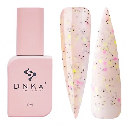 База камуфлирующая DNKa Cover Base / №0061 Confetti (светло-розовый с крошкой), 12 мл