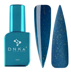 Baza kamuflaż DNKa Cover Base / №0064 Aquamarine (ciemny turkus ze złotymi płatkami), 12 ml