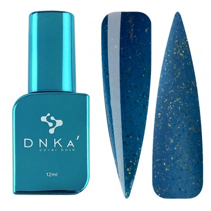База камуфлирующая DNKa Cover Base / №0064 Aquamarine (темно-бирюзовый с золотой поталью), 12 мл