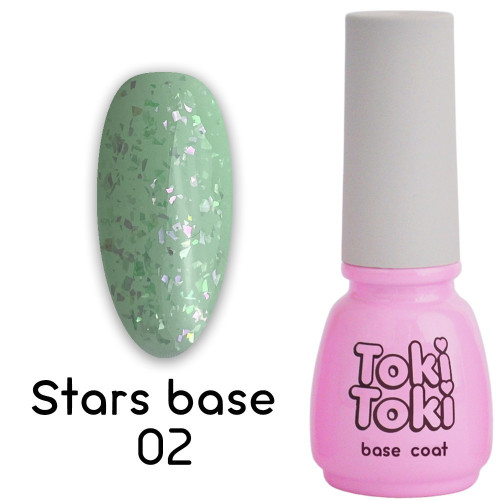 Base with gold leaf for gel polish Toki Toki / Stars Base SB02, 5 ml