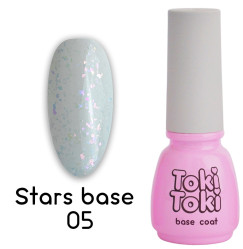 Base with gold leaf for gel polish Toki Toki / Stars Base SB05, 5 ml