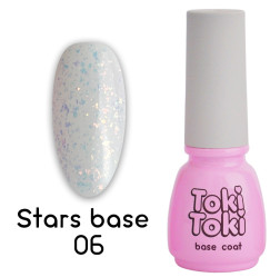 Base with gold leaf for gel polish Toki Toki / Stars Base SB06, 5 ml