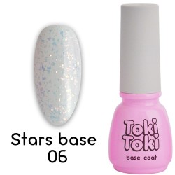 База с поталью для гель-лака Toki Toki / Stars Base SB06, 5 мл