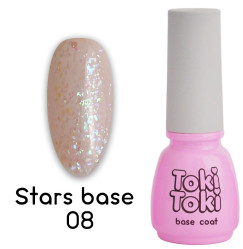 Base with gold leaf for gel polish Toki Toki / Stars Base SB08, 5 ml