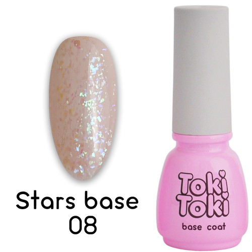 Base with gold leaf for gel polish Toki Toki / Stars Base SB08, 5 ml