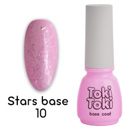 Base with gold leaf for gel polish Toki Toki / Stars Base SB10, 5 ml