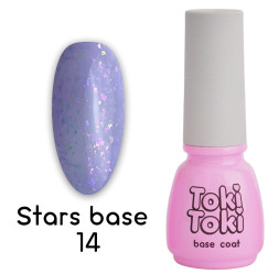 Base with gold leaf for gel polish Toki Toki / Stars Base SB14, 5 ml