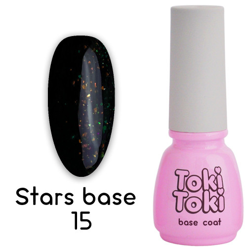 Base with gold leaf for gel polish Toki Toki / Stars Base SB15, 5 ml