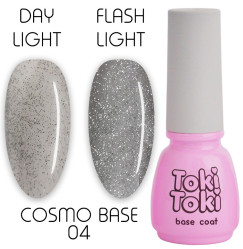 Reflective base for gel polish Toki Toki / Cosmo Base CB04, 5 ml