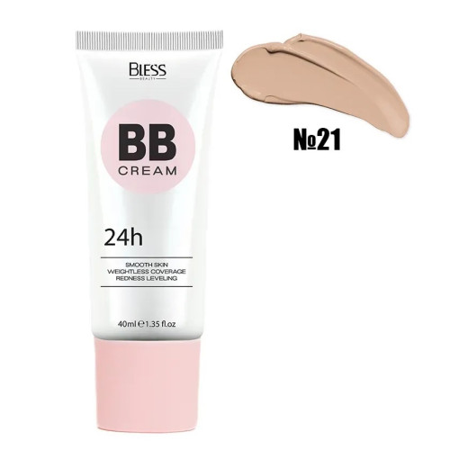 BB крем для лица Bless Beauty - Smooth Skin 24H - № 21, 40 мл
