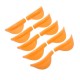 Silicone Eyelash Curlers - Orange Set, 5 Pairs (Boxed)
