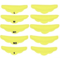 Бігуді силіконові (S+M+M1+M2+L) / ЖОВТИЙ НАБІР, 5 пар без бренду