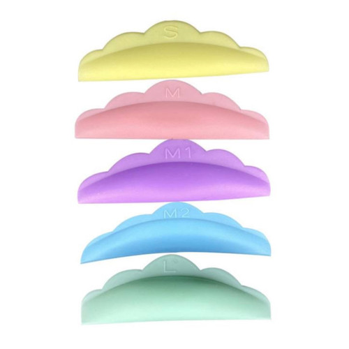 Silicone curlers (S+M+M1+M2+L) / MULTI-COLORED SET, 5 pairs without brand