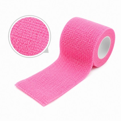 Elastic grip bandage wrap for tattoo machine (4.5 m*5 cm) - pink