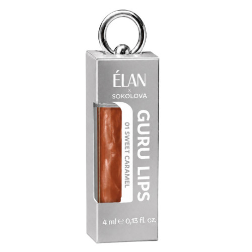 Блеск для губ ELAN х Sokolova - GURU LIPS - 01 Sweet Caramel, 4 мл