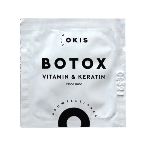 Ботокс для бровей и ресниц Okis Brow BOTOX Vitamin & Keratin / саше, 1 мл (мини)