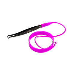 Bransoletka z pęsetą przeciw wypadaniu Design Lashes / fioletowo-malinowa, 1 szt.