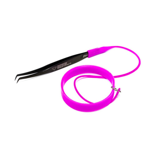 Браслет для пинцета от падений Design Lashes / фиолетово-малиновый, 1 шт
