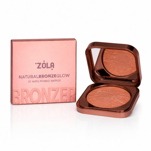 ZOLA Face Bronzer - Natural Bronze Glow - 01 Nude Marble Bronze