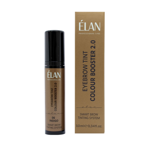 Booster concentrate ELAN - Eyebrow Tint Colour Booster 2.0 | 06 indigo, 10 ml (vacuum bottle)