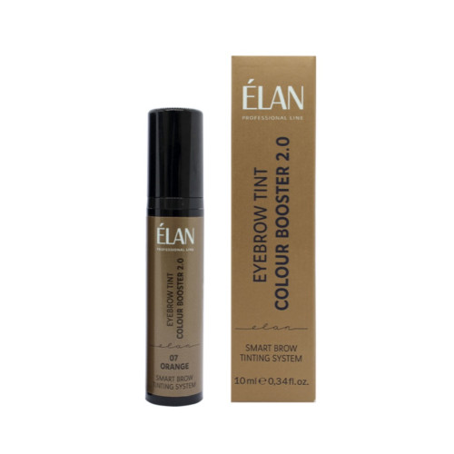 Booster concentrate ELAN - Eyebrow Tint Colour Booster 2.0 | 07 orange, 10 ml (vacuum bottle)