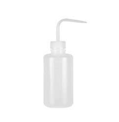 Butelka ze spryskiwaczem plastikowa z dzióbkiem - transparentna, 250 ml