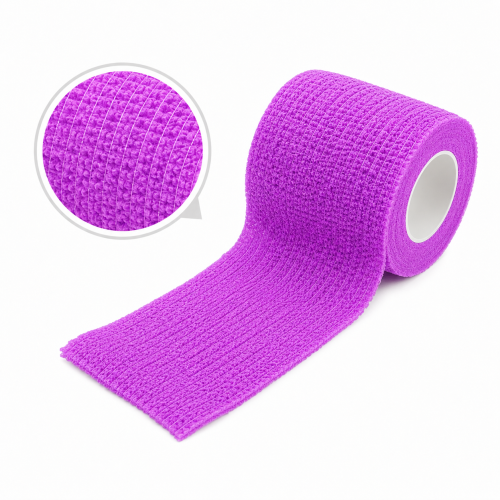 Elastic cohesive bandage for tattoo machine (4.5 m*5 cm) - light purple