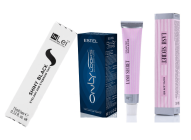 Eyelash dye and oxidizer