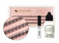 False eyelashes and glue