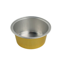 Aluminum foil bowl for mini wax heater, 50 ml - yellow