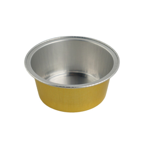 Miska aluminiowa do podgrzewacza do wosku mini, 50 ml - żółta