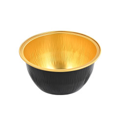 Aluminum foil bowl for wax melter, 125 ml - black