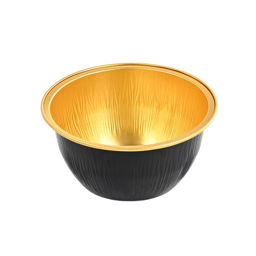 Miska aluminiowa do topielnika do wosku, 125 ml - czarna